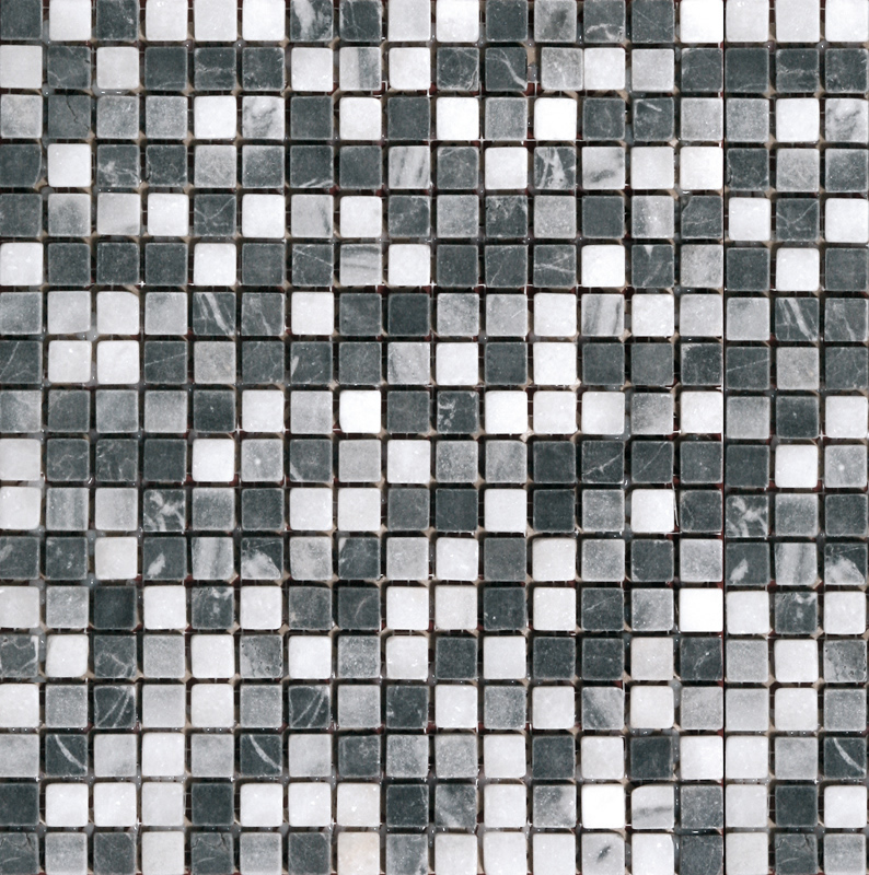 Mosaikfliesen Marmor Mix - Roma 1515blackm