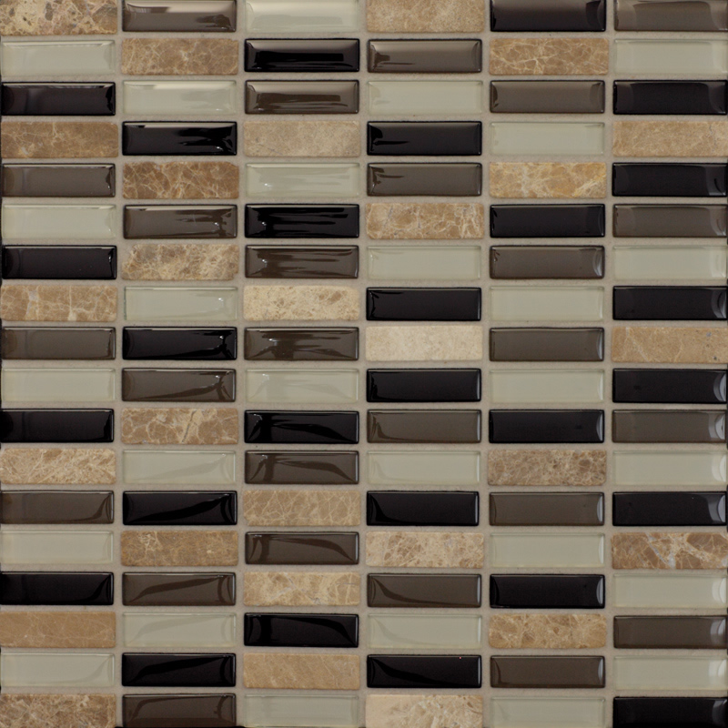 Mosaikfliesen Glas Naturstein - Roma 3790515503