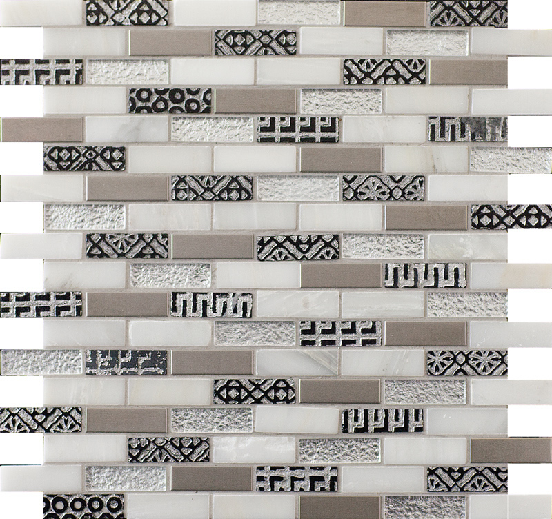 Mosaikfliesen Glas Naturstein - Roma 79015488