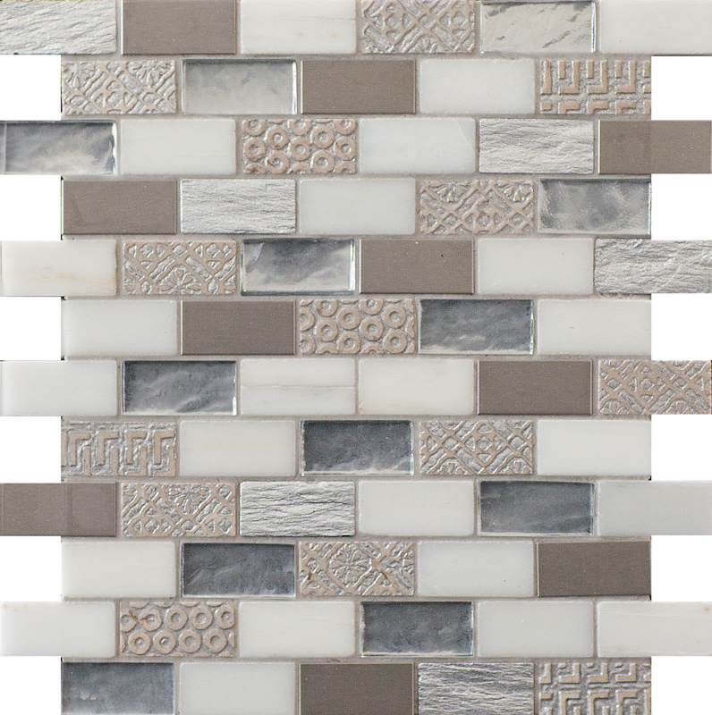 Mosaikfliesen Glas Naturstein - Roma 79023488