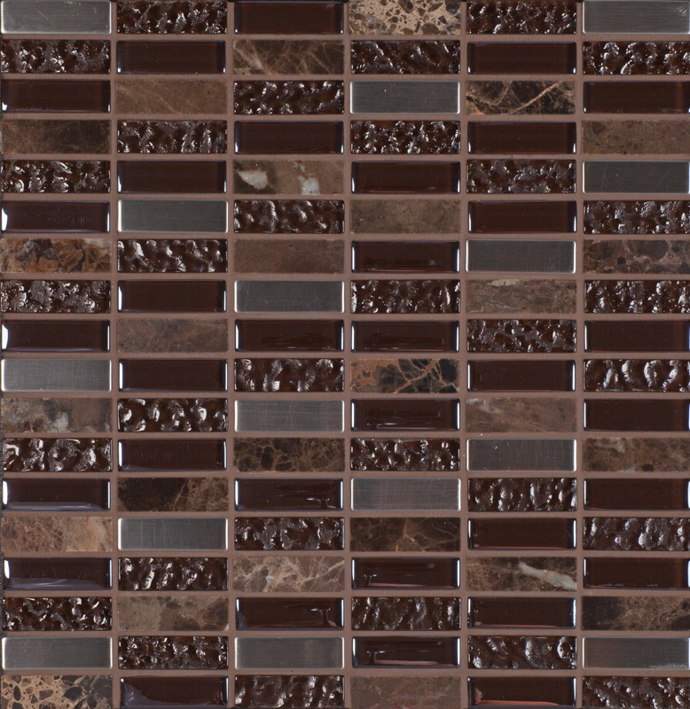 Mosaikfliesen Glas Naturstein - Roma 790321550