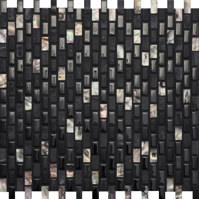 Mosaikfliesen Glas Naturstein - Roma 790841230