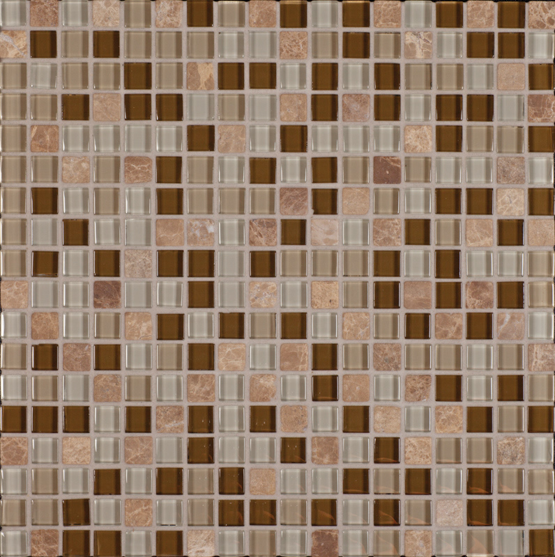 Mosaikfliesen Glas Naturstein - Roma Afra
