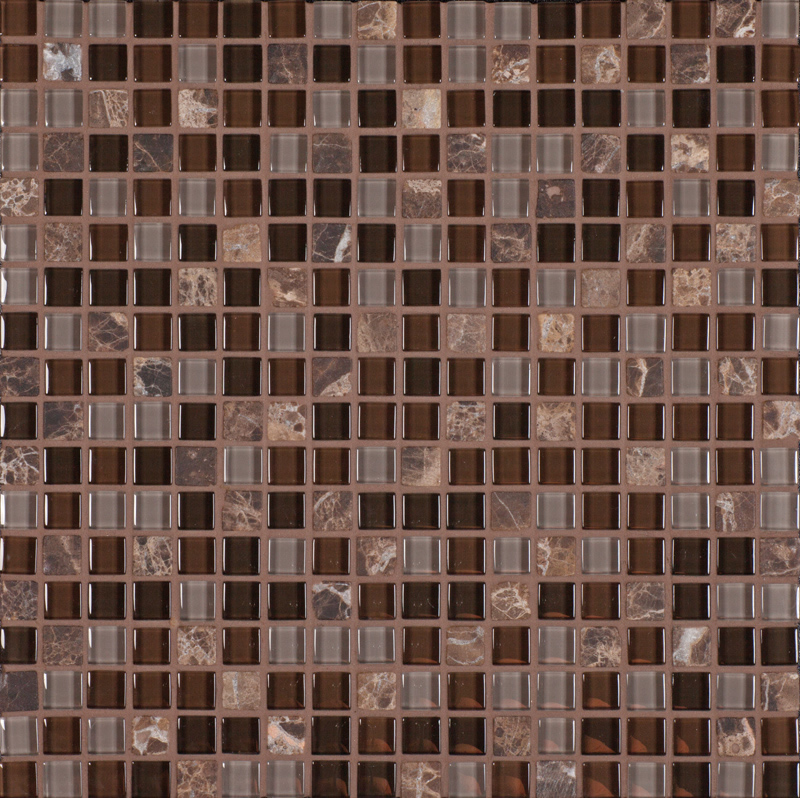 Mosaikfliesen Glas Naturstein - Roma Malon